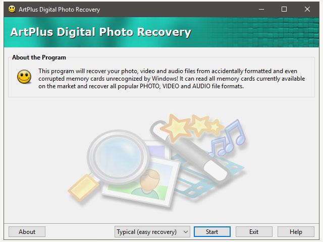 Art Plus Digital Photo Recovery software