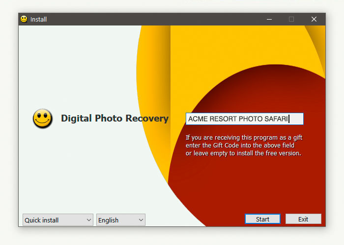 Installing ACME Digital Photo Recovery